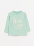 LC Waikiki Crew Neck Printed Long Sleeve Baby Boy T-Shirt